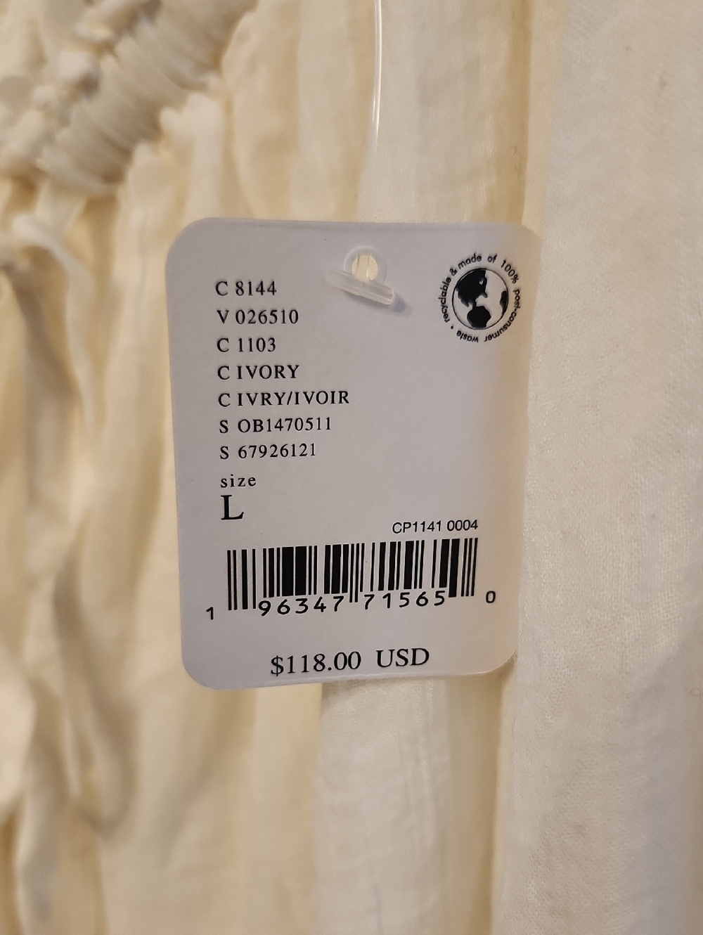 Free People Taking Sides Tiered Cotton Maxi Dress Size L - Picture 5 of 15